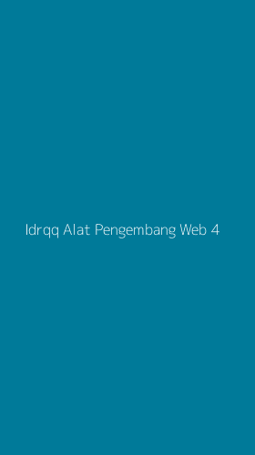 Tampilan Antarmuka Aplikasi Idrqq Alat Pengembang Web - 4