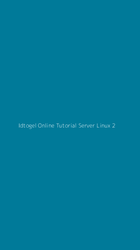 Tampilan Antarmuka Aplikasi Idtogel Online Tutorial Server Linux - 2