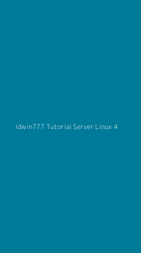 Tampilan Antarmuka Aplikasi Idwin777 Tutorial Server Linux - 4