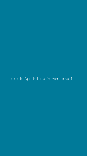 Tampilan Antarmuka Aplikasi Idxtoto App Tutorial Server Linux - 4