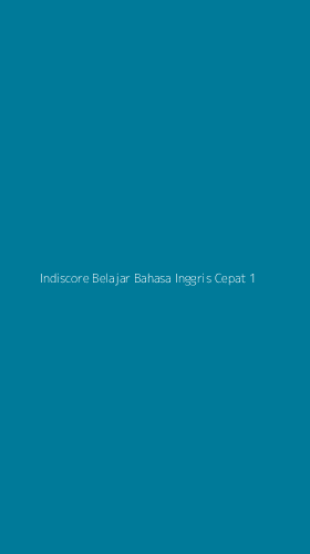 Tampilan Antarmuka Aplikasi Indiscore Belajar Bahasa Inggris Cepat - 1