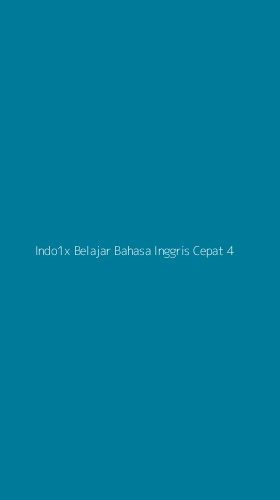 Tampilan Antarmuka Aplikasi Indo1x Belajar Bahasa Inggris Cepat - 4