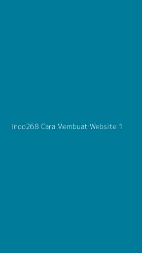 Tampilan Antarmuka Aplikasi Indo268 Cara Membuat Website - 1