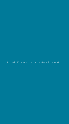 Tampilan Antarmuka Aplikasi Indo911 Kumpulan Link Situs Game Populer - 4