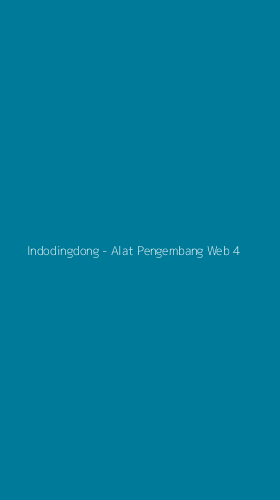 Tampilan Antarmuka Aplikasi Indodingdong - Alat Pengembang Web - 4