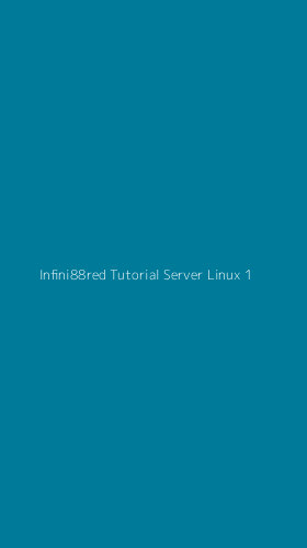 Tampilan Antarmuka Aplikasi Infini88red Tutorial Server Linux - 1
