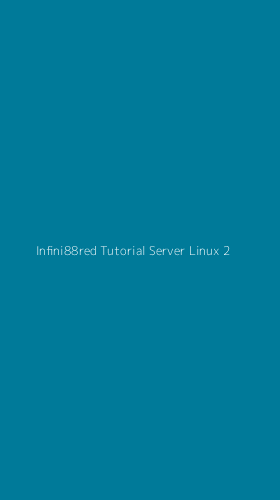 Tampilan Antarmuka Aplikasi Infini88red Tutorial Server Linux - 2