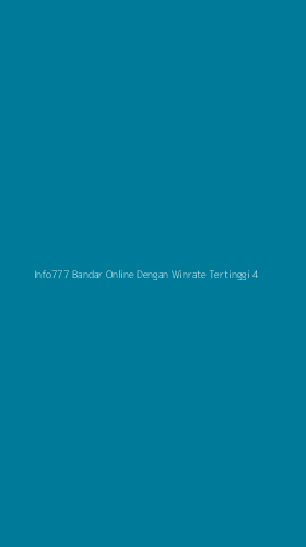Tampilan Antarmuka Aplikasi Info777 Bandar Online Dengan Winrate Tertinggi - 4