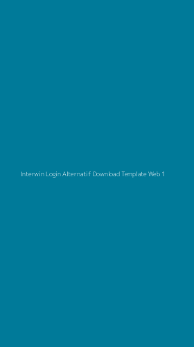 Tampilan Antarmuka Aplikasi Interwin Login Alternatif Download Template Web - 1