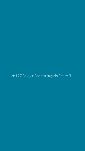 Tampilan Antarmuka Aplikasi Ion177 Belajar Bahasa Inggris Cepat - 3