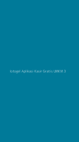 Tampilan Antarmuka Aplikasi Iotogel Aplikasi Kasir Gratis Umkm - 3