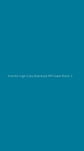 Tampilan Antarmuka Aplikasi Itoto4d Login Cara Download Apk Game Resmi - 2