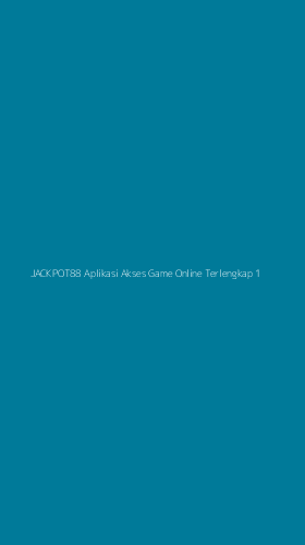 Tampilan Antarmuka Aplikasi Jackpot88 Aplikasi Akses Game Online Terlengkap - 1