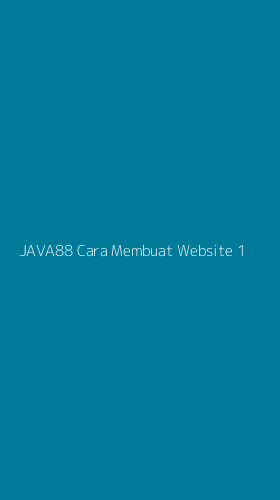 Tampilan Antarmuka Aplikasi Java88 Cara Membuat Website - 1