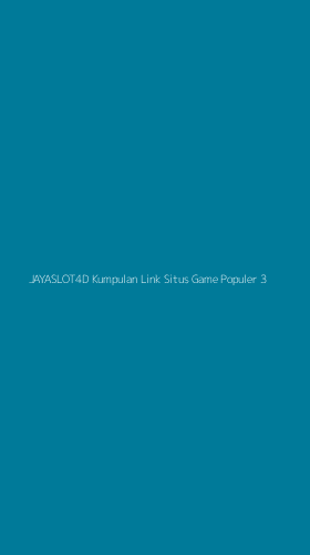 Tampilan Antarmuka Aplikasi Jayaslot4d Kumpulan Link Situs Game Populer - 3