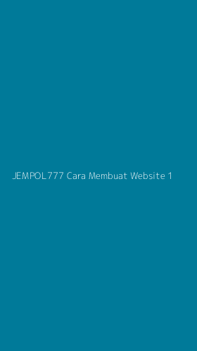 Tampilan Antarmuka Aplikasi Jempol777 Cara Membuat Website - 1