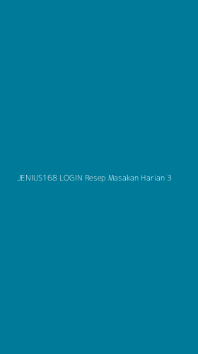 Tampilan Antarmuka Aplikasi Jenius168 Login Resep Masakan Harian - 3