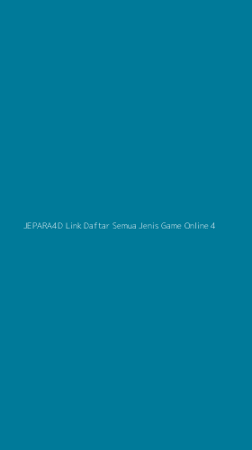 Tampilan Antarmuka Aplikasi Jepara4d Link Daftar Semua Jenis Game Online - 4