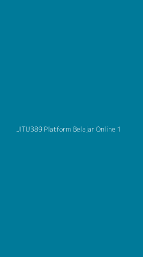 Tampilan Antarmuka Aplikasi Jitu389 Platform Belajar Online - 1