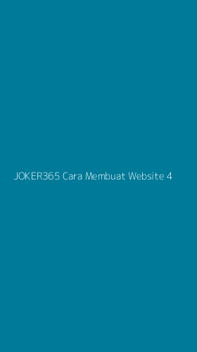 Tampilan Antarmuka Aplikasi Joker365 Cara Membuat Website - 4