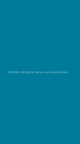 Tampilan Antarmuka Aplikasi Joker4d Link Daftar Semua Jenis Game Online - 4