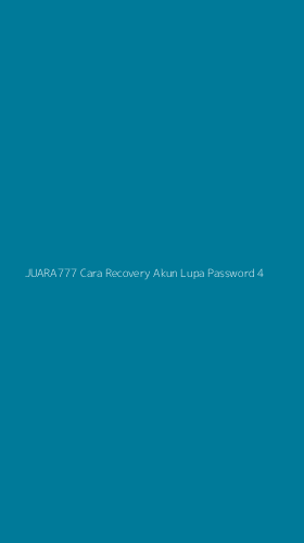 Tampilan Antarmuka Aplikasi Juara777 Cara Recovery Akun Lupa Password - 4