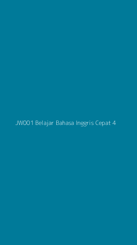 Tampilan Antarmuka Aplikasi Jw001 Belajar Bahasa Inggris Cepat - 4