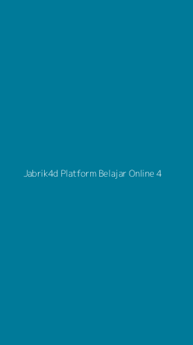 Tampilan Antarmuka Aplikasi Jabrik4d Platform Belajar Online - 4