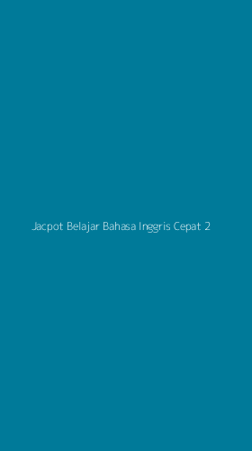 Tampilan Antarmuka Aplikasi Jacpot Belajar Bahasa Inggris Cepat - 2