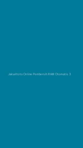 Tampilan Antarmuka Aplikasi Jakseltoto Online Pembersih Ram Otomatis - 3