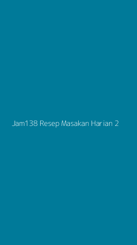 Tampilan Antarmuka Aplikasi Jam138 Resep Masakan Harian - 2