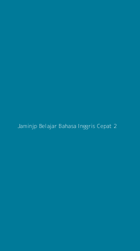 Tampilan Antarmuka Aplikasi Jaminjp Belajar Bahasa Inggris Cepat - 2