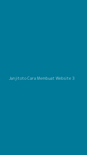 Tampilan Antarmuka Aplikasi Janjitoto Cara Membuat Website - 3