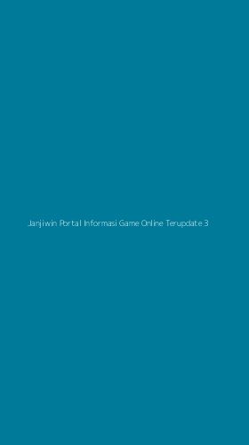 Tampilan Antarmuka Aplikasi Janjiwin Portal Informasi Game Online Terupdate - 3