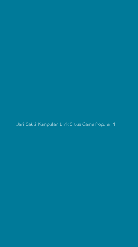 Tampilan Antarmuka Aplikasi Jari Sakti Kumpulan Link Situs Game Populer - 1