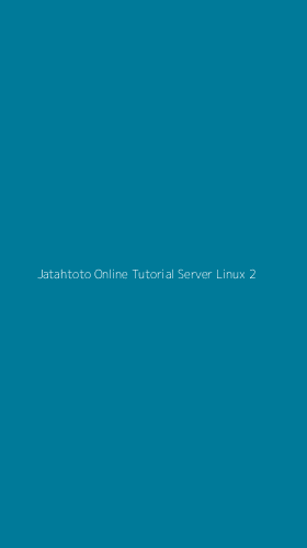 Tampilan Antarmuka Aplikasi Jatahtoto Online Tutorial Server Linux - 2