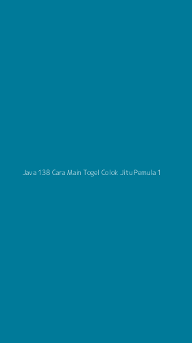 Tampilan Antarmuka Aplikasi Java 138 Cara Main Togel Colok Jitu Pemula - 1