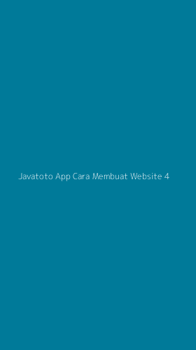 Tampilan Antarmuka Aplikasi Javatoto App Cara Membuat Website - 4