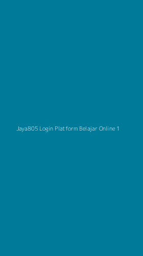 Tampilan Antarmuka Aplikasi Jaya805 Login Platform Belajar Online - 1