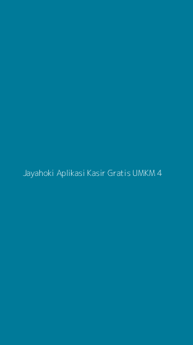 Tampilan Antarmuka Aplikasi Jayahoki Aplikasi Kasir Gratis Umkm - 4