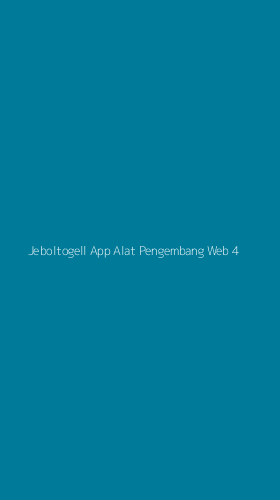Tampilan Antarmuka Aplikasi Jeboltogell App Alat Pengembang Web - 4