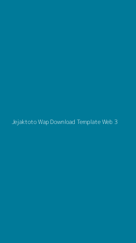 Tampilan Antarmuka Aplikasi Jejaktoto Wap Download Template Web - 3