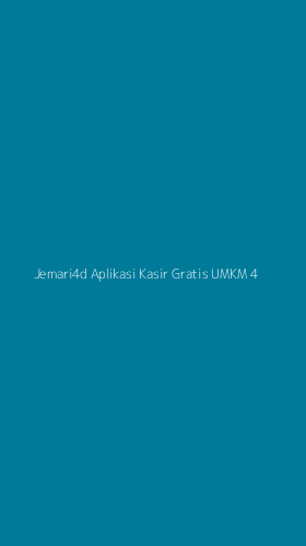 Tampilan Antarmuka Aplikasi Jemari4d Aplikasi Kasir Gratis Umkm - 4