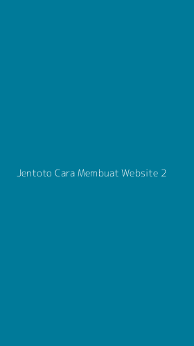 Tampilan Antarmuka Aplikasi Jentoto Cara Membuat Website - 2