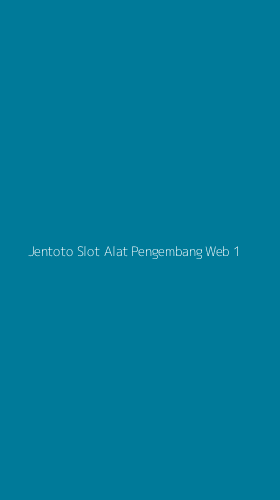 Tampilan Antarmuka Aplikasi Jentoto Slot Alat Pengembang Web - 1