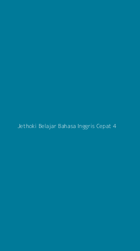 Tampilan Antarmuka Aplikasi Jethoki Belajar Bahasa Inggris Cepat - 4