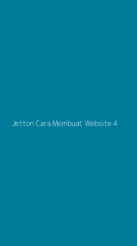 Tampilan Antarmuka Aplikasi Jetton Cara Membuat Website - 4