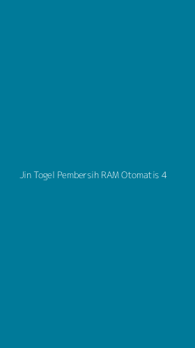 Tampilan Antarmuka Aplikasi Jin Togel Pembersih Ram Otomatis - 4