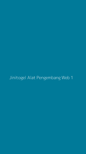 Tampilan Antarmuka Aplikasi Jinitogel Alat Pengembang Web - 1