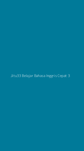 Tampilan Antarmuka Aplikasi Jitu33 Belajar Bahasa Inggris Cepat - 3